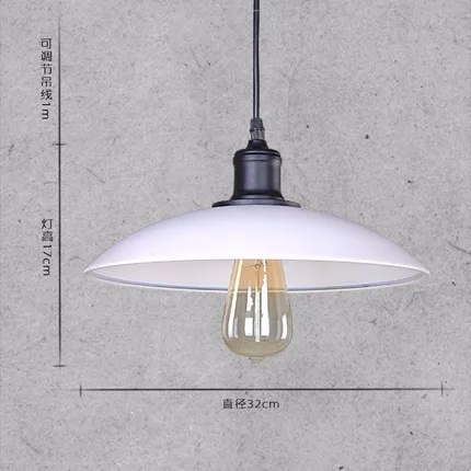 Простой Лофт стиль Железный Droplight Промышленный Эдисон винтажный подвесной светильник для столовой RH подвесная осветительная арматура освещение в помещении