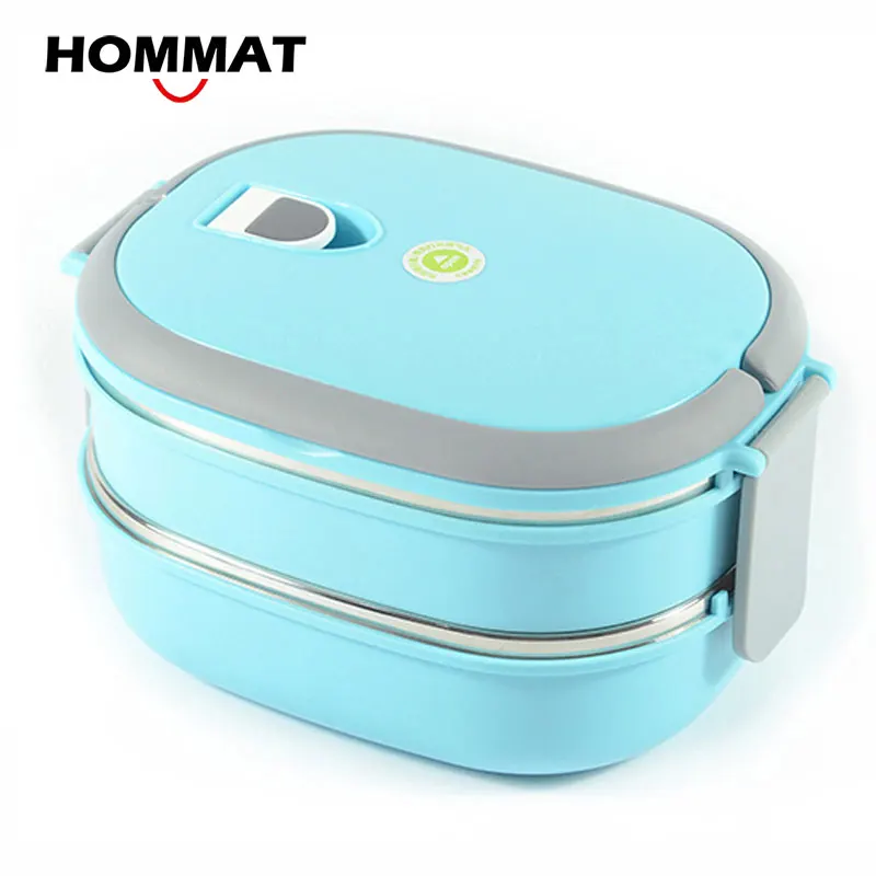 Нержавеющая сталь для хранения еды Bento коробка портативный контейнер Box