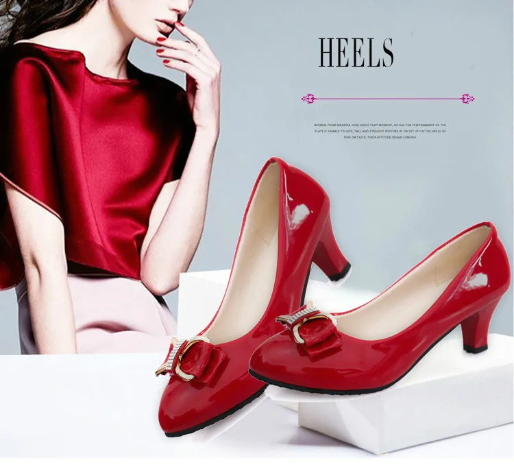 

6cm size 34-42 Pointed Toe women banquet Pumps lady Wedding Party Shoes leather Casual Canvas dancing party high heels G101