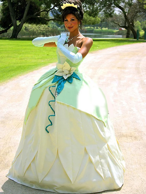fantasia da tiana da princesa eo sapo
