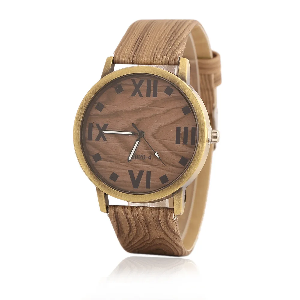 

Fashion Round Vintage Zebra Wooden Casual Men Watch With Ebony Bamboo Wood Face Wristwatch Bamboo Wood Strap relogio masculino