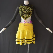 KAKA-L1550, Для женщин Одежда для танцев для девочек бахрома Латинской платье, сальса платье Танго Самба Румба Чача платье, Для женщин платье