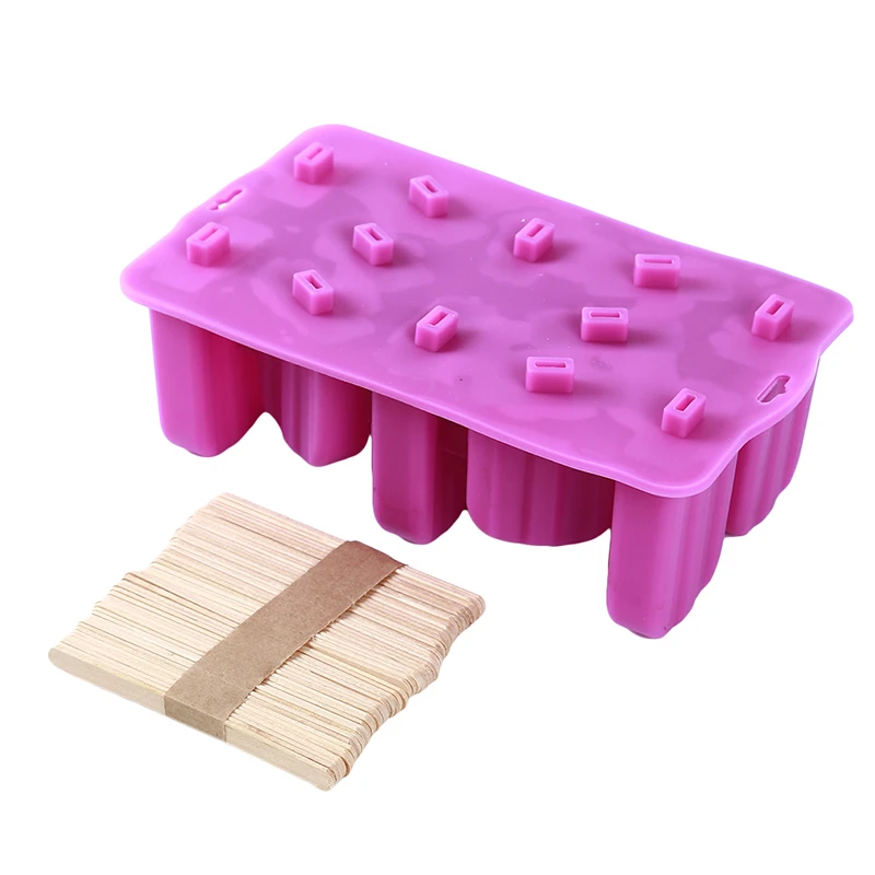 Purple Силиконовые ванны для мороженого, экологичные формы для мороженого, бытовые силиконовые нетоксичные детские инструменты для мороженого, кухонные гаджеты - Цвет: Purple