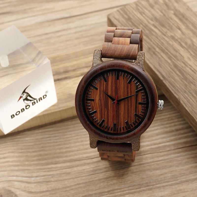 BOBO BIRD Brand M17 All Wooden Watch Men Casual Luxury Wood Strap Wristwatches Gifts Watch reloj masculino