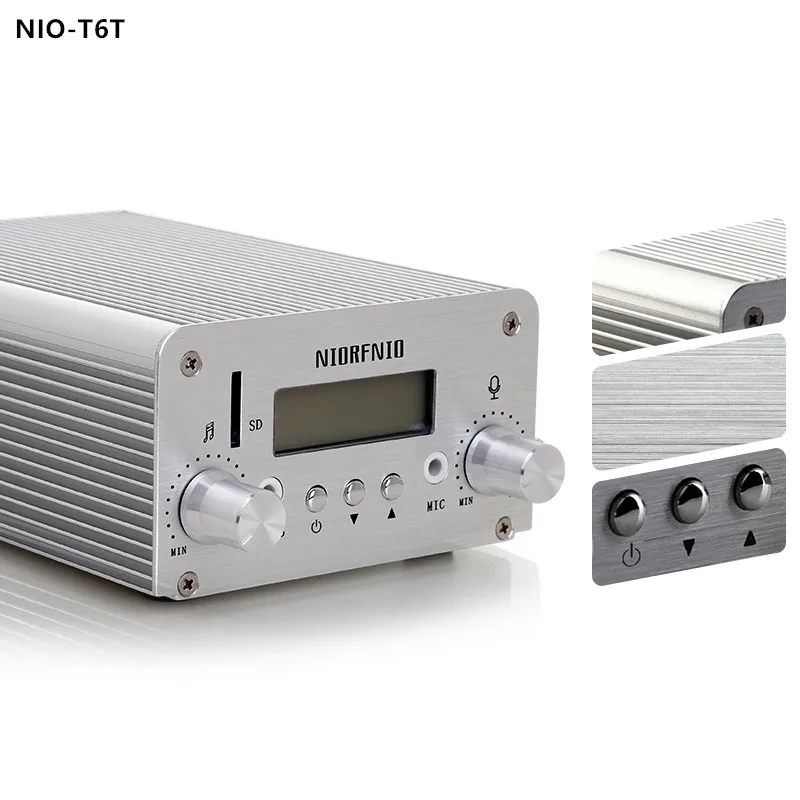 Производитель Бесплатная доставка 1 Вт/6 Вт беспроводной Vedio NIO T6T FM PLL Transmissor с