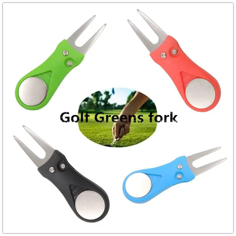 Mounchain 1Piece Steel Golf Divot Repair Switchblade Tool Pitch Pitchfork Accessories Putting Green Fork | Спорт и развлечения