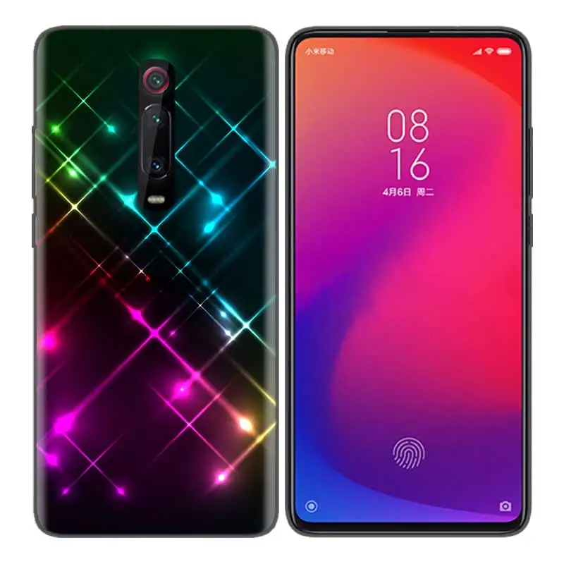 Черная мягкая силиконовая сумка чехол для Xiaomi mi 9T CC9 Red mi 4 4X5 6 6A 7 7A Note Plus K20 Pro F1 Tampa Fall Gradient Laser Bl