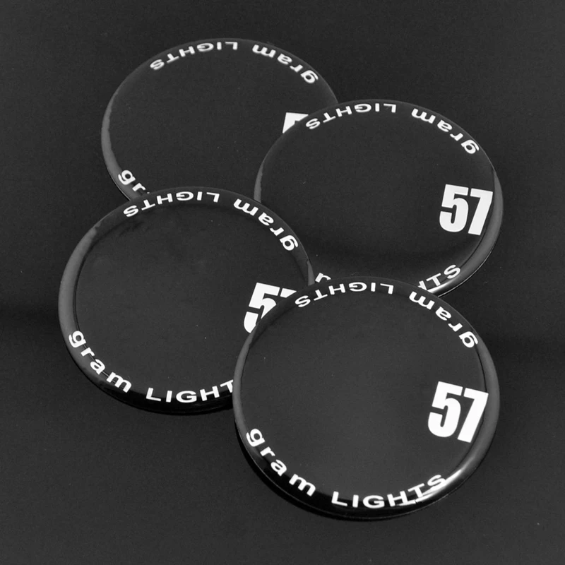 

4 pcs 64mm Rays Sticker Wheel Hub Emblem Car Sticker For Rays Racing Gram Lights Wheel Center Caps Sticker Japan Racing