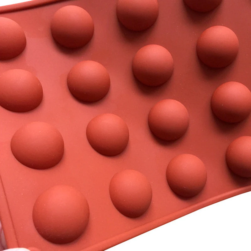 3D силиконовые формы мини трюфель 24 полостей круглые шарообразные формы для выпечки формы торта для десерта Маффин домового для пудинга и желе