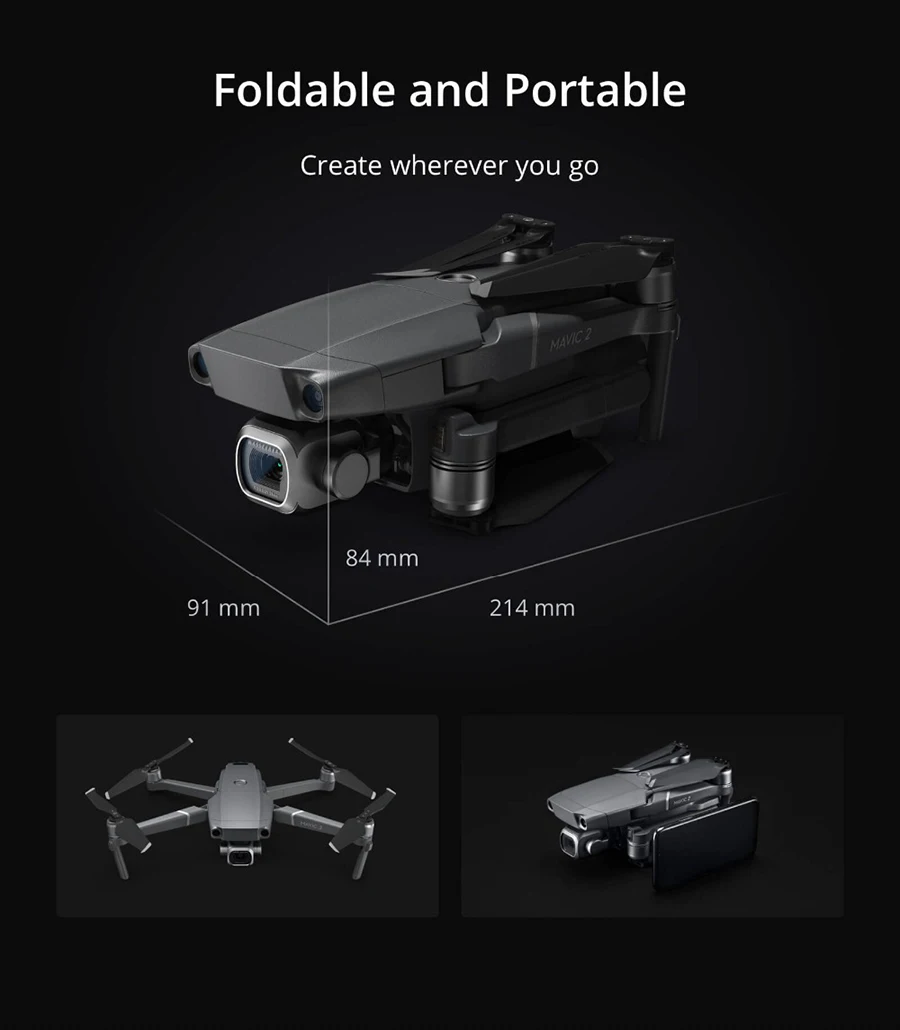 Дрон DJI Mavic 2 Zoom/Mavic 2 Pro с камерой Hasselblad zoom lens drone RC Quadcopter 4K HD camera Drone абсолютно в