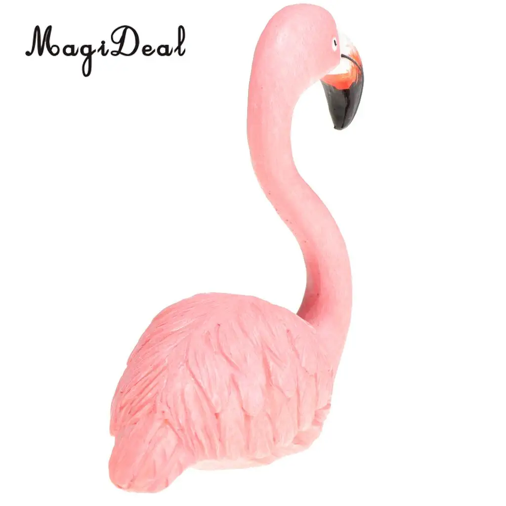 Chic Flamingo Ormament Figurines Sculpture Wedding Decor Home Decoration 8 Styles 8-15cm, Pink