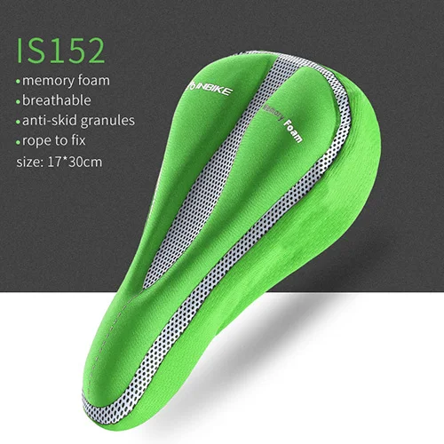 INBIKE велосипедное седло, 3D дышащее седло, подушка для горного велосипеда, велосипедное седло, Аксессуары для велосипеда - Цвет: IS152 Green