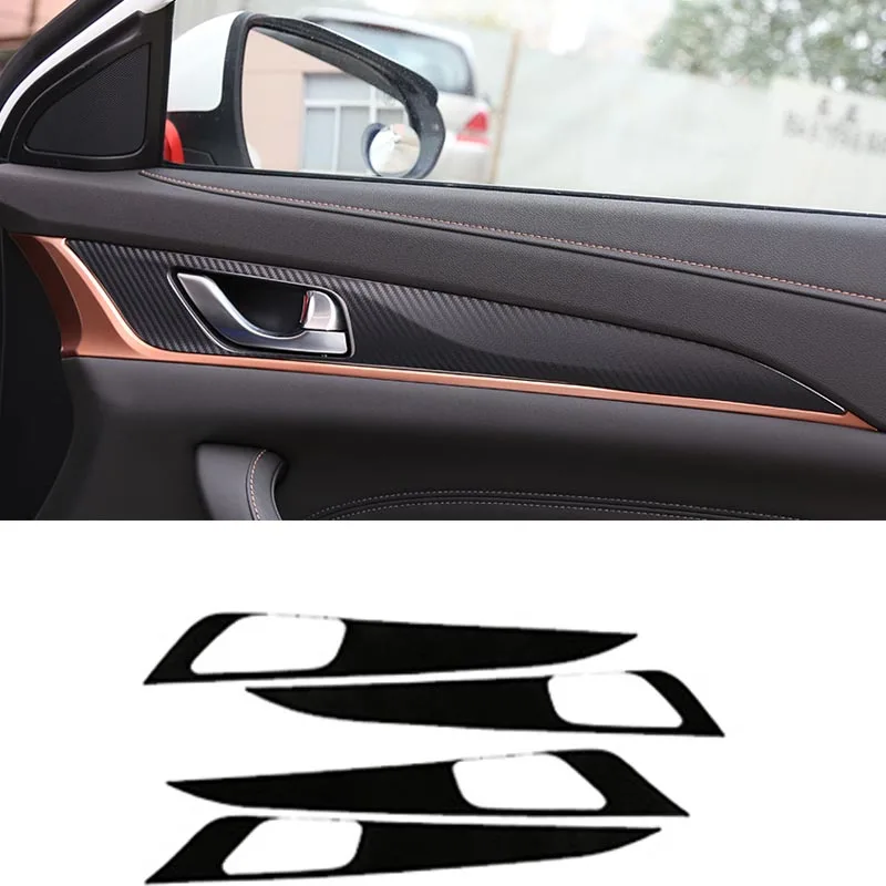 Lsrtw2017 автомобильный Стайлинг автомобиля центральный контроль наклейка Шестерня Панель Планки для Changan Eado Xt - Название цвета: 5D 4 pieces