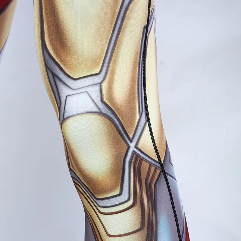 Avengers: Endgame Costume Iron Man Tony Stark Pants Cosplay Costumes Top Men Tights Sports Love You Three Thousands Times