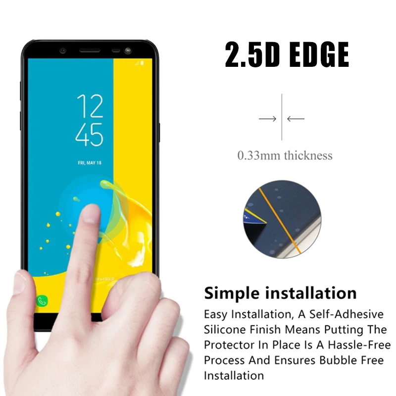 Защитное стекло для samsung j8 2018 galaxy j6 glas j4 j2 verre tremp защита экрана 9h|Защитные стёкла и