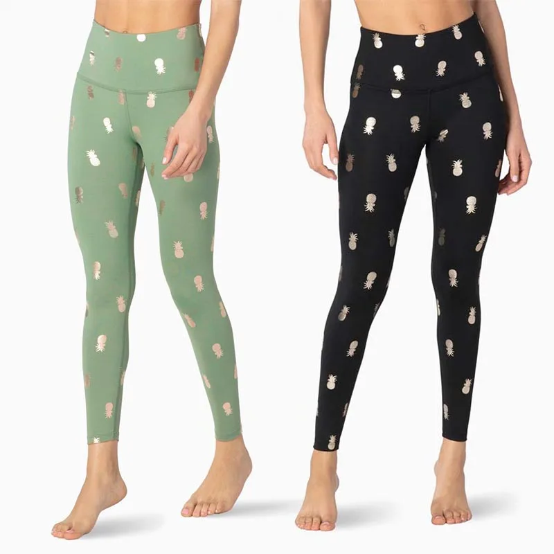 

Ready Stock New Pineapple Leggings Women High Waist Casual Pants Leggins Mujer Fitness Workout Jeggings Fitness Legging S-XL