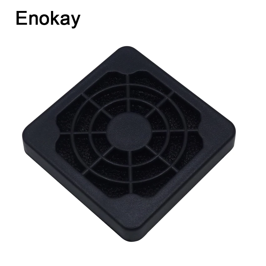 Новое поступление настоящий контроллер кулер для воды Enokay 50 шт./партия ПК компьютер черный пластиковый пылезащитный фильтрующий 40 мм