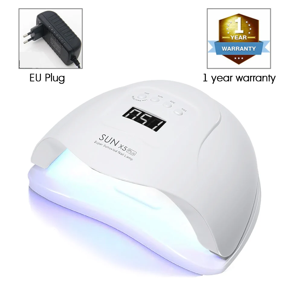 54W White (EU Plug) ROHWXY SUN X5 Plus уф светодиодные лампа для ногтей сушилка 54W/48W/36W лед лампа для маникюра гель ногтей лампа для гель лака - Цвет: 54W White (EU Plug)