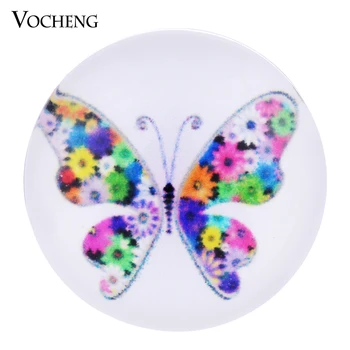 

Colorful Butterfly Vocheng Snap Charms 18mm Resin Jewelry Vn-532