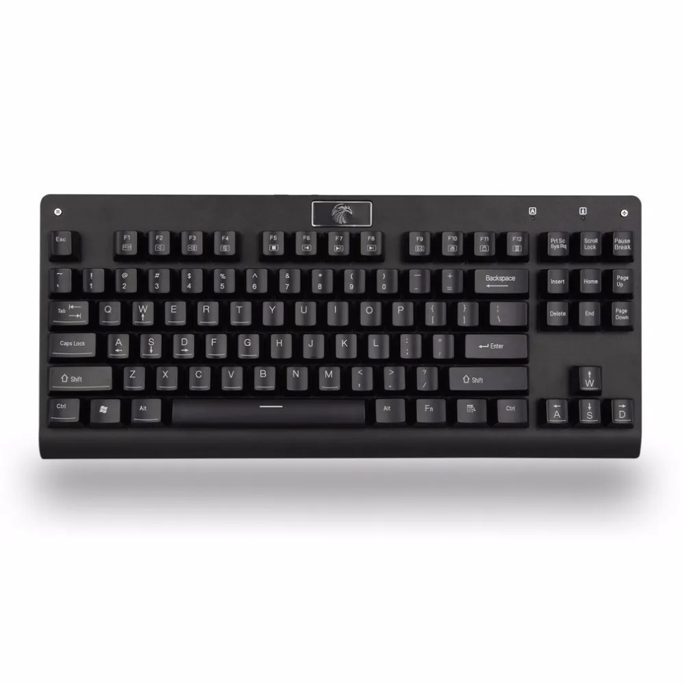 Механическая игровая клавиатура TKL с металлической пластиной эргономичная 87