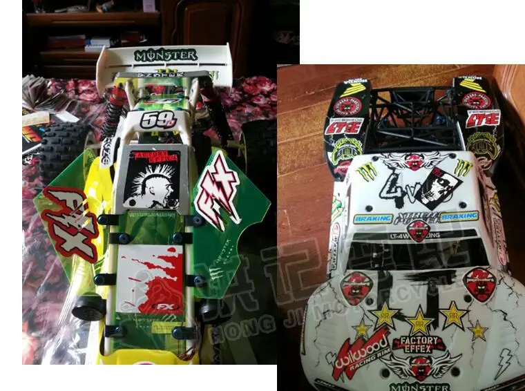 

JEEP Body Stickers for Losi 5ive-t KM X2 Rovan LT HPI bajer DBXL FID 5IVE-B KINGMOTOR T2000 5T HSP REDCAT GAS 4X4 TRUCK