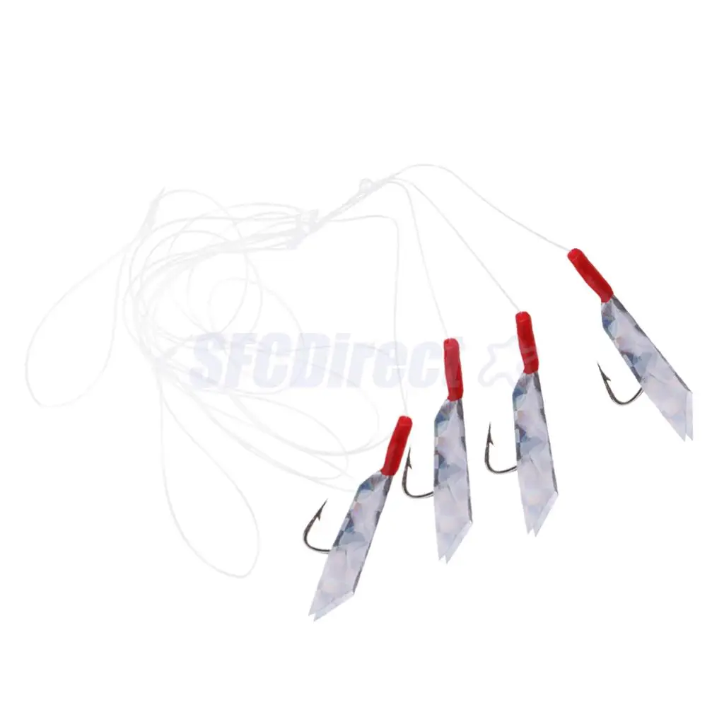 Mackerel Feathers Bass Cod Lure Lures Sea Fishing Rigs Tackle