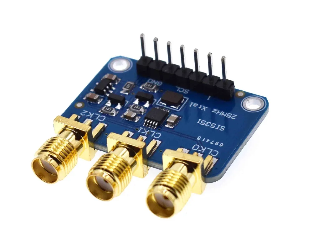 Gerador de Sinal Gerador de Clock Mhz para Arduino dc 3 V 5 v Cjmcu 5351 Si5351a Si5351 I2c Breakout Board Módulo Clock 8 Khz 160
