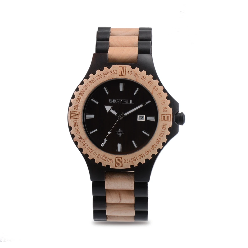 BEWELL WOODEN WATCH