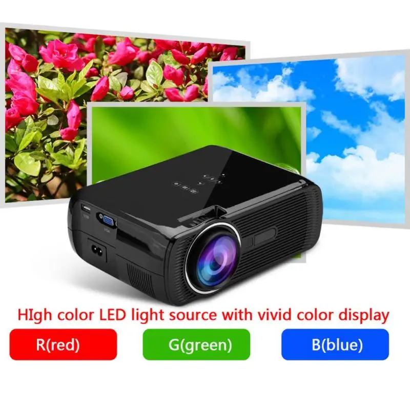 

Projector Mini Home Theater 1080P Full HD HDMI Bluetooth WIFI LED Projector Video Media Player Black UK
