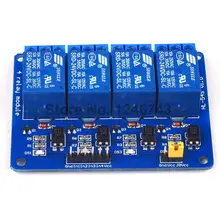 5PCS 4Channle Relay Module Relay Expansion Board 24V High Low Triggered 4Way Relay Module for Arduino