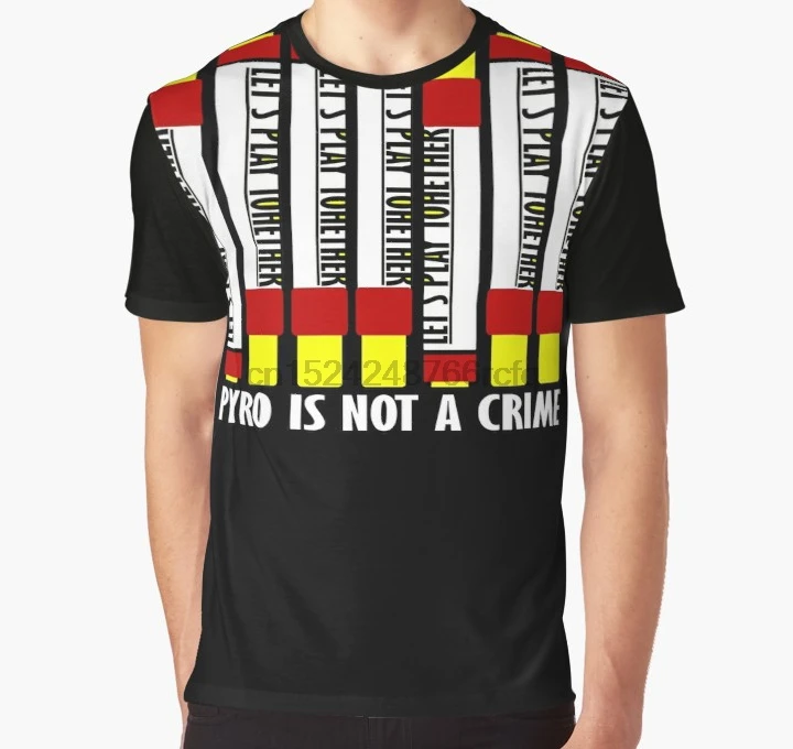 

All Over Print 3D Tshirt Men Funny T Shirt PYRO is not a crime ultras 1312 acab Full Print Big print Graphic T-Shirt