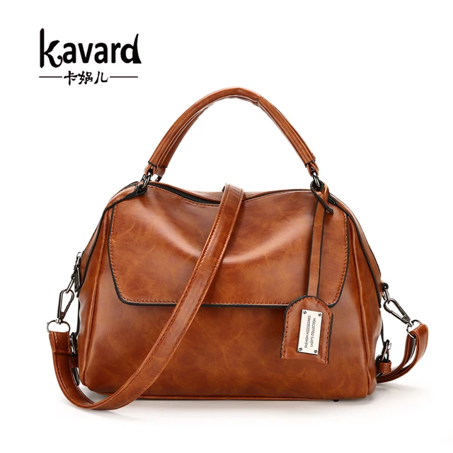 Kavard New Luxury Women Bags Designers Handbags Vintage Oil Wax Kavard New Luxury Women Bags Designers Handbags Vintage Oil Wax Leather Handbag Las Hand