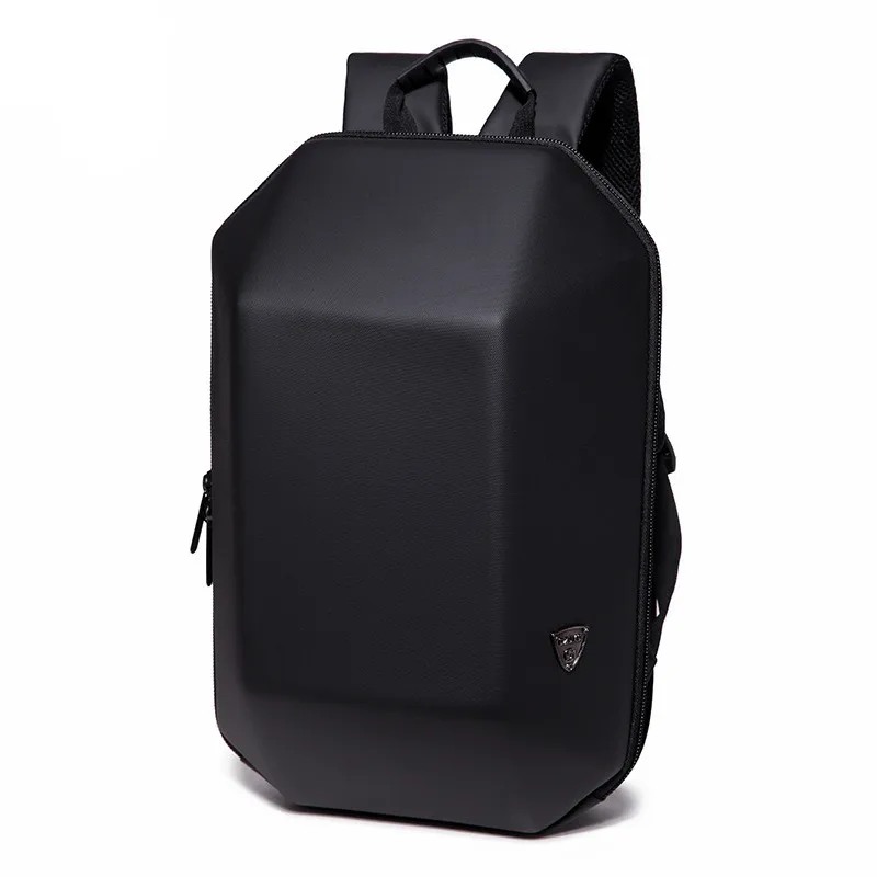 OZUKO Backpack Men Hard Shell Backpack Anti Theft Travel Bags Black