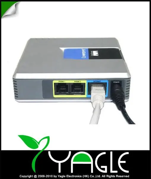 Unlocked VoIP Linksys PAP2T. Phone Adapter with Two Phone