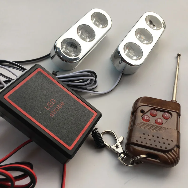 Wireless remote Car strobe light Grill eagle eye Led drl daytime light