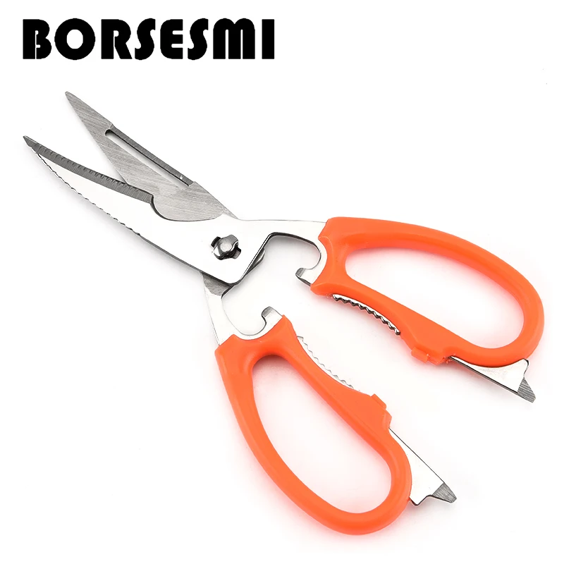 

Hot sale Multi-purpose refrigerator scissors household food Shears knives Poultry Fish Chicken Bone Barbecue Scissors