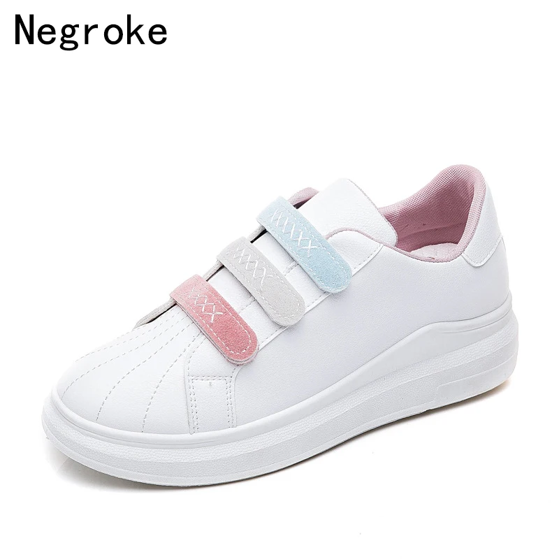 Souple Femelle En Chaussures Plat Cuir Femmes Plate 2018 Talon Femme Pink Date Semelle forme Blanc Automne White Tenis Occasionnel blanc Sneakers Feminino Sneaker SxagS7qfw