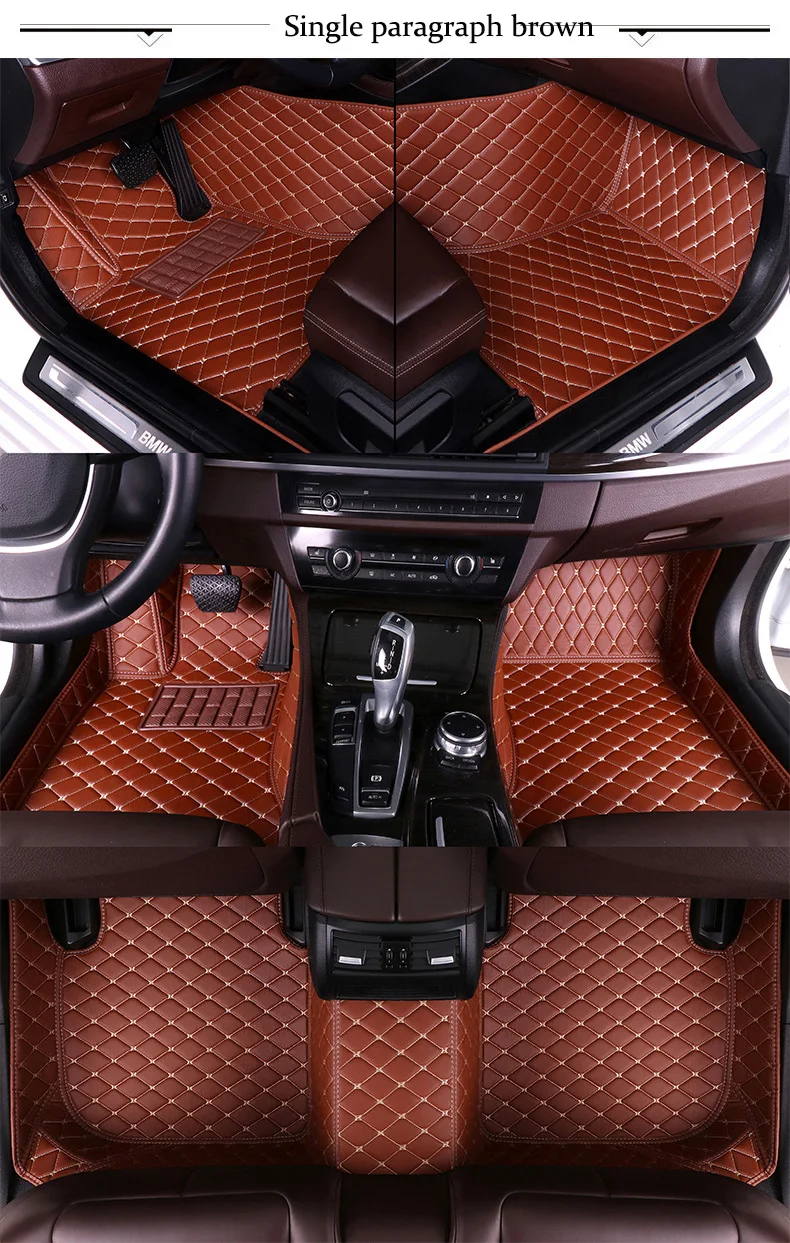 Пользовательские автомобильные коврики для Volkswagen все модели passat b6 5 polo golf tiguan touran автомобильный Стайлинг красный коврик кожаный водонепроницаемый