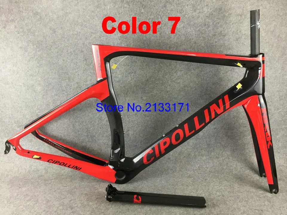 Flash Deal T1100 Carbon Road Frame set 2019 Cipollini NK1K Carbon Road Bike Frames 3k or 1k carbon bicycle framework 9