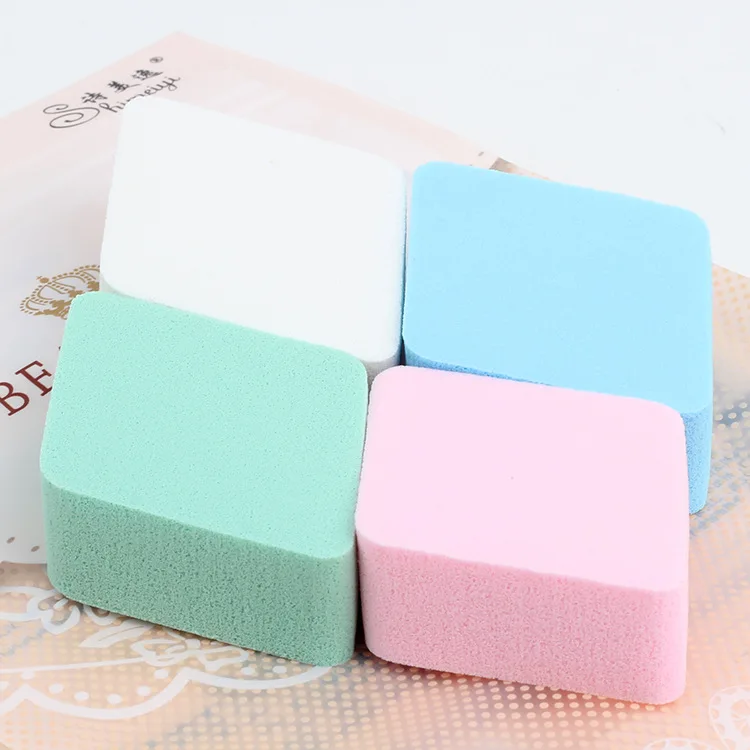 

Henlics 4pcs/lot Make up Puff Dry Wet 2 way use Beauty Makeup Puff Foundation Color random