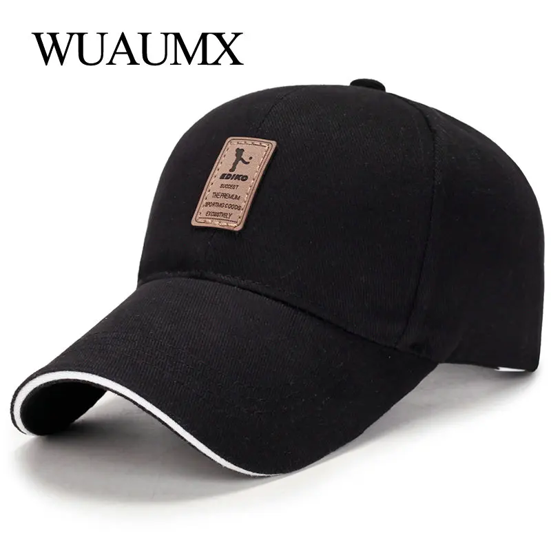 

Wuaumx Spring Summer Men's Baseball Caps Sunshade For Men Cotton Simple Business Golf Cap Sunblock Casquette 6 Mixed colors