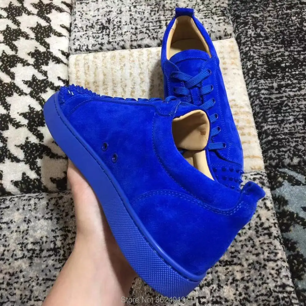 Azul Hombre Encaje Zapatos Cl Cuero Hombres De Azul Rojo Calzado Zapatillas Mocasines remache Fondo Bajo Deporte Andgz Corte Lujo Para Casuales Rccg61A