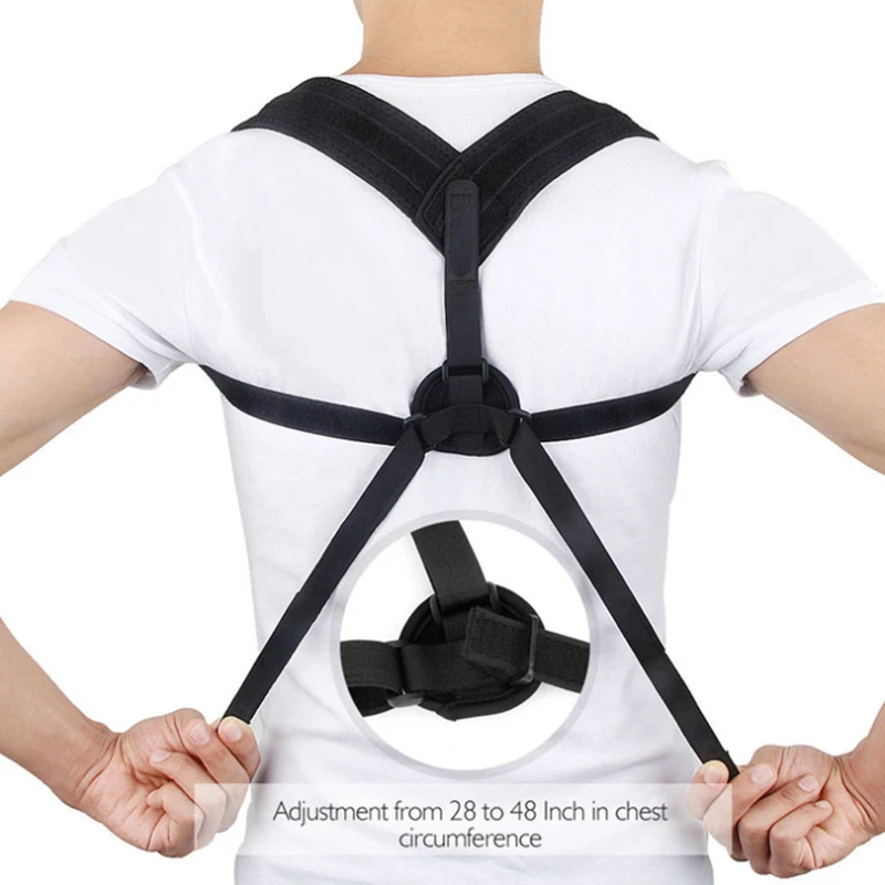 

Upper Back Posture Corrector Clavicle Support Belt Back Slouching Corrective Posture Correction Spine Braces Supports Health