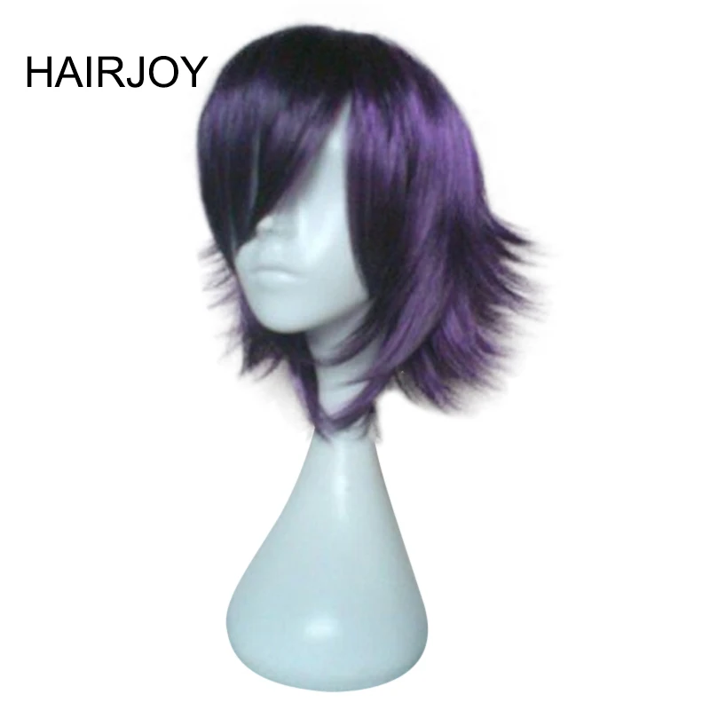 Скидка HAIRJOY синтетические волосы парики короткие прямые Косплей парик 13 цветов в наличии БЕСПЛАТНАЯ ДОСТАВКА