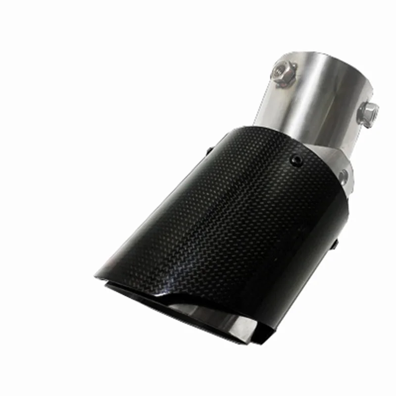 

Car Styling Angle Adjustable Car Exhaust Tip Carbon Fiber Muffler Pipe For Nissan Or Other Downward Bend Exhaust Pipes