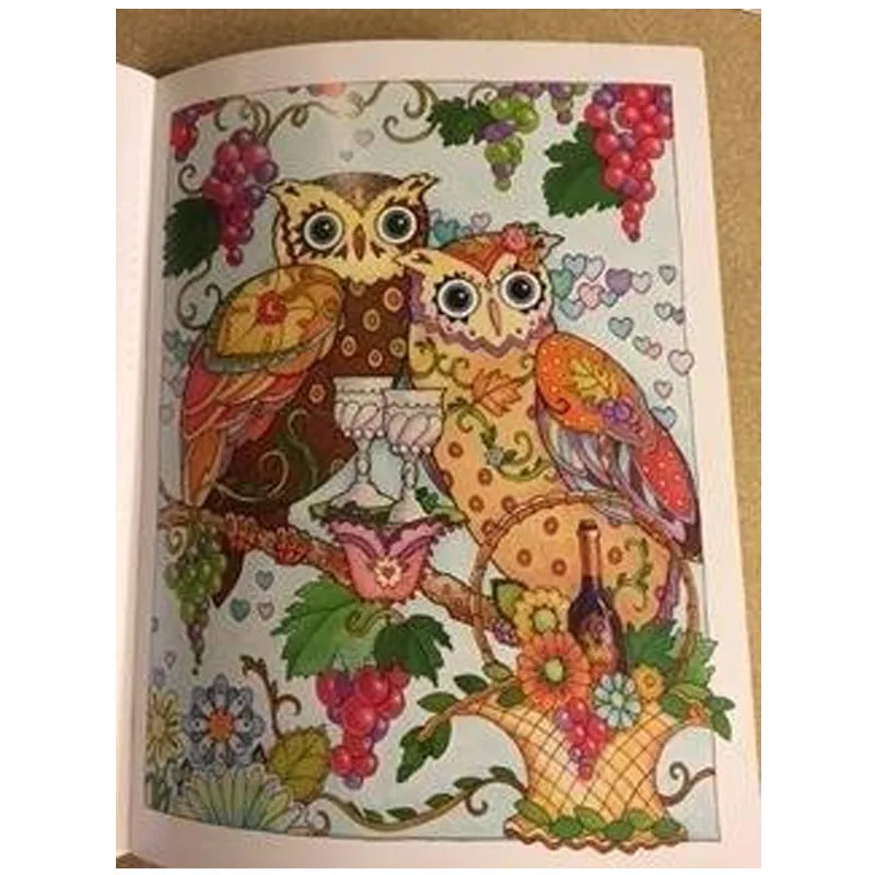 68-Pages-OWLS-antistress-coloring-book-for-adults-Relieve-Stress-art-Painting-Drawing-Graffiti-colouring-book (2)