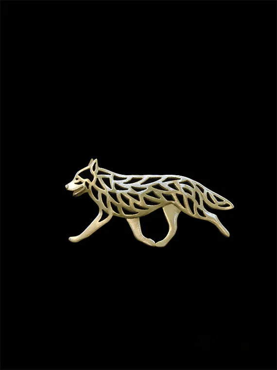 

New Classic Animal Australian Cattle Dog Broche Gold Silver Color Designer Brooch For Men Overwatch Gift For Friend Father