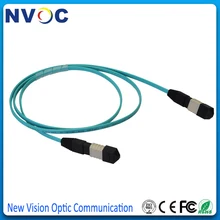 MPO female to MPO female патч-корд, OM4, 12 ядер, 10 метров, B Тип, 3,0 мм LSZH мини круглый кабель