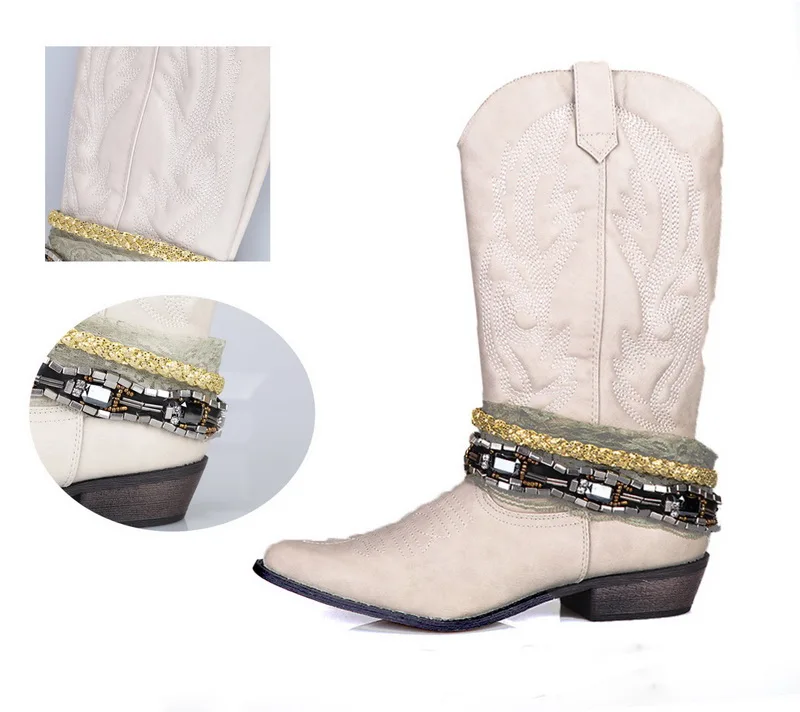 Женские ковбойские ботинки в винтажном стиле; женские ковбойские ботинки; женские ботинки с острым носком; женская обувь на среднем каблуке 3,5 см