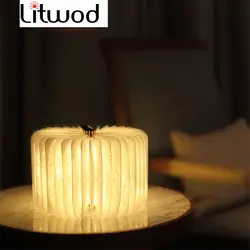 Litwod Z30 новый творческий Деревянный складной свет книга USB ночник Новые экзотические электронные продукты светодиодный тумбочка лампа